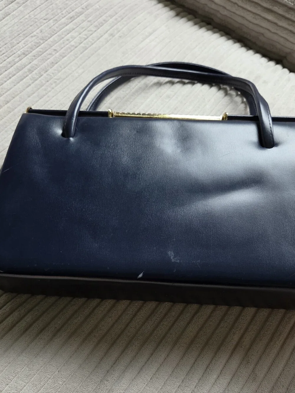 Deep Navy Vintage Purse